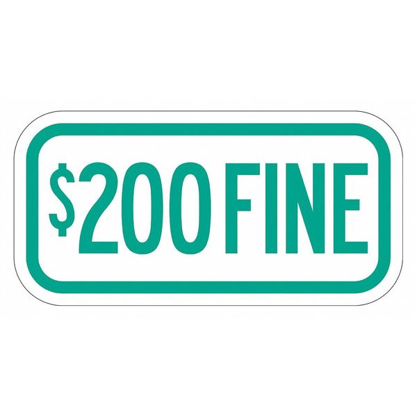 Fine Supplemental Parking Sign, 6