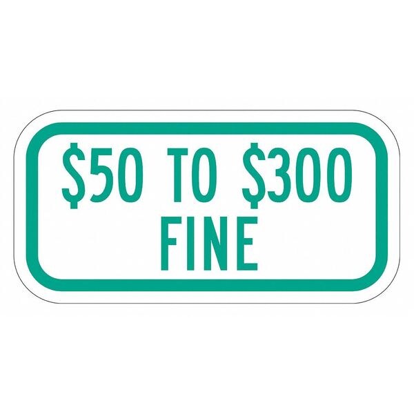 Fine Supplemental Parking Sign, 6