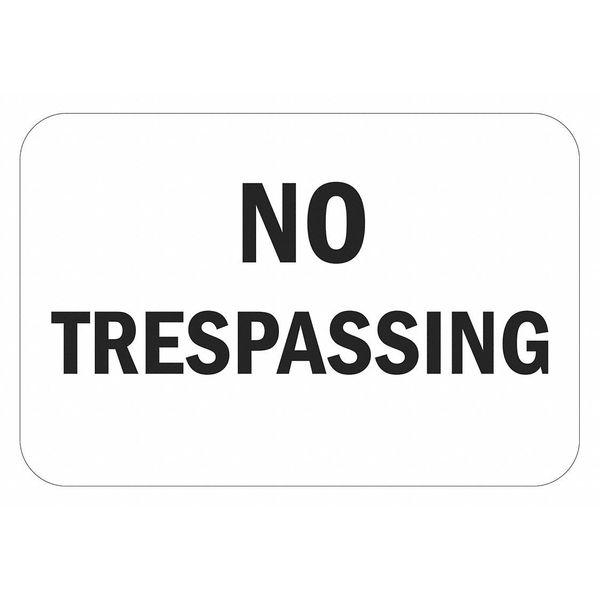 Warning Sign, 12 in H, 18 in W, Aluminum, Horizontal Rectangle, English, T1-3094-EG_18x12