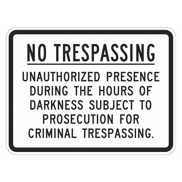 Warning Sign, 12 in H, 18 in W, Aluminum, Horizontal Rectangle, English, T1-3096-HI_18x12