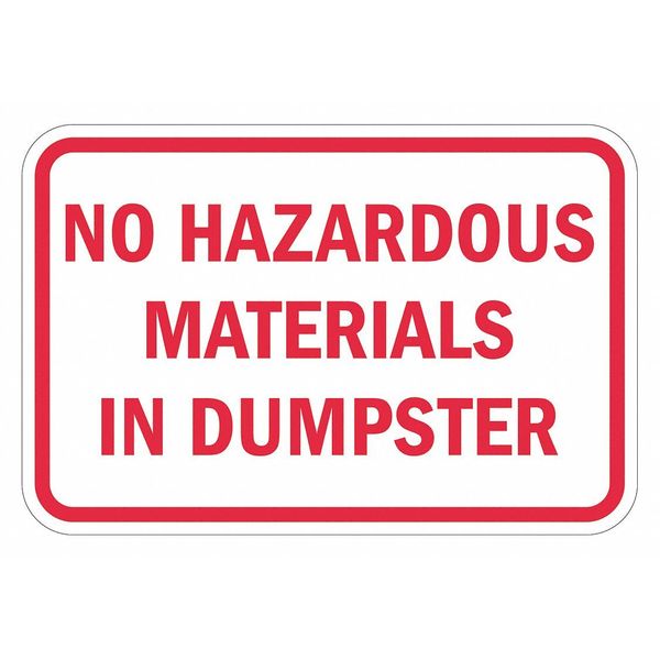 Warning Sign, 12 in H, 18 in W, Aluminum, Horizontal Rectangle, English, T1-1728-DG_18x12