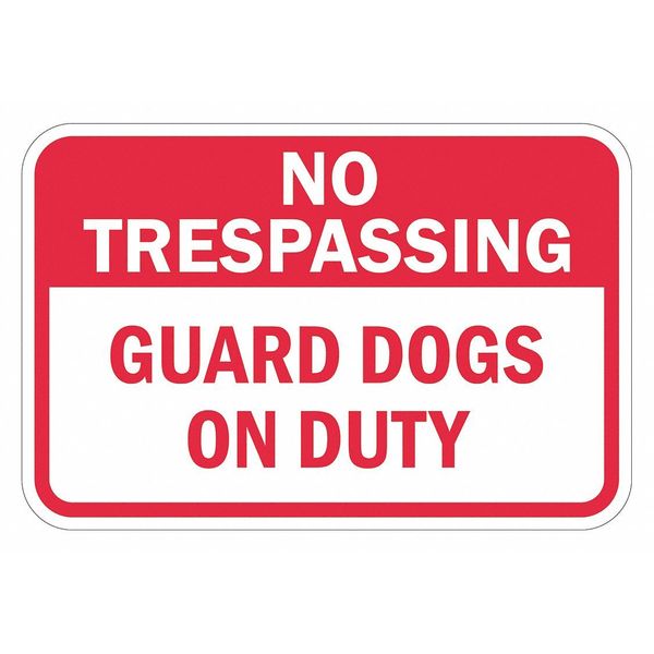 Warning Sign, 12 in H, 18 in W, Aluminum, Horizontal Rectangle, English, T1-3106-HI_18x12