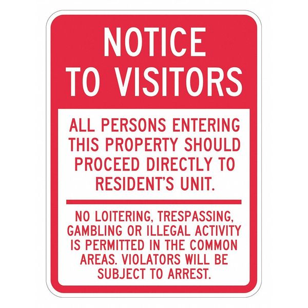 Warning Sign, 24 in H, 18 in W, Aluminum, Vertical Rectangle, English, T1-1921-HI_18x24