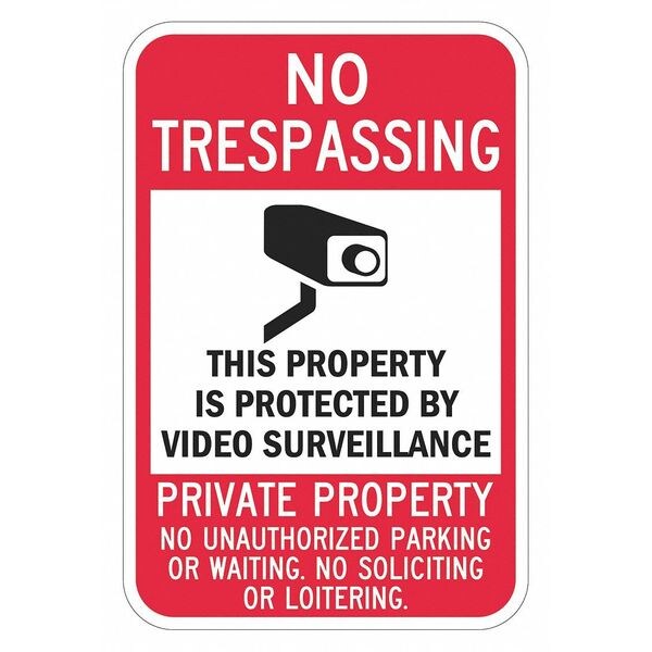 Warning Sign, 24 in H, 18 in W, Aluminum, Vertical Rectangle, English, T1-1084-DG_18x24