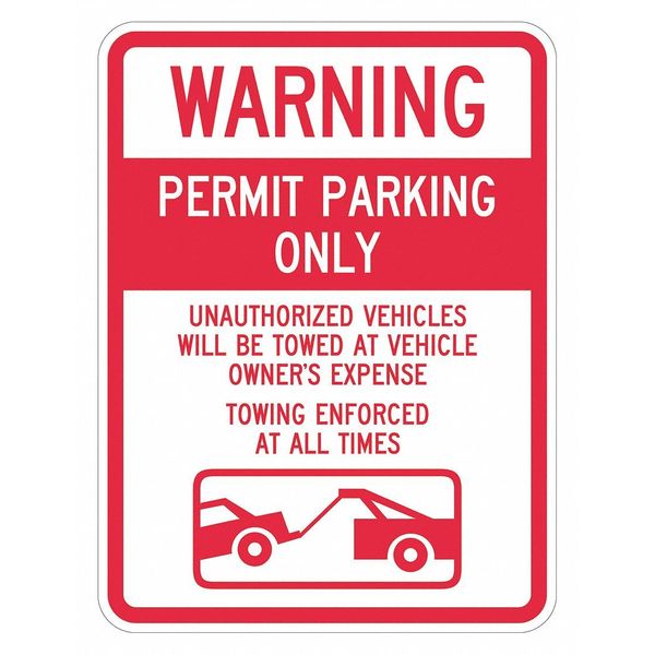 Permit Parking Sign, 24