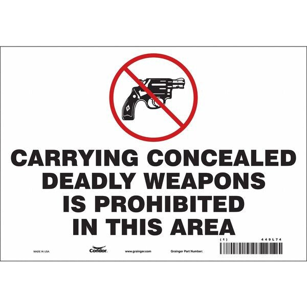 Safety Sign, 7 in Height, 10 in Width, Vinyl, Vertical Rectangle, English, 449L74
