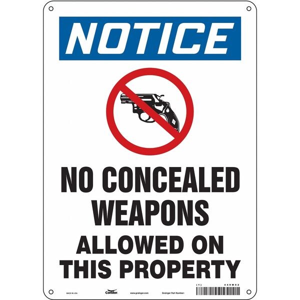 Safety Sign, 14 in Height, 10 in Width, Polyethylene, Vertical Rectangle, English, 449M02