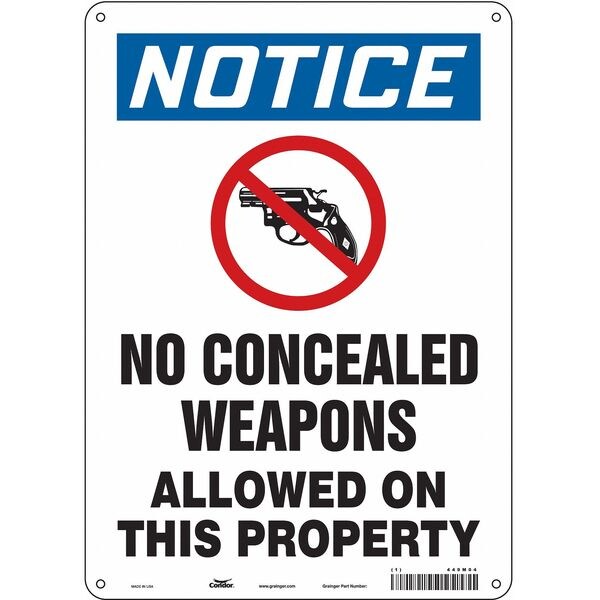Safety Sign, 14 in Height, 10 in Width, Vinyl, Vertical Rectangle, English, 449M04