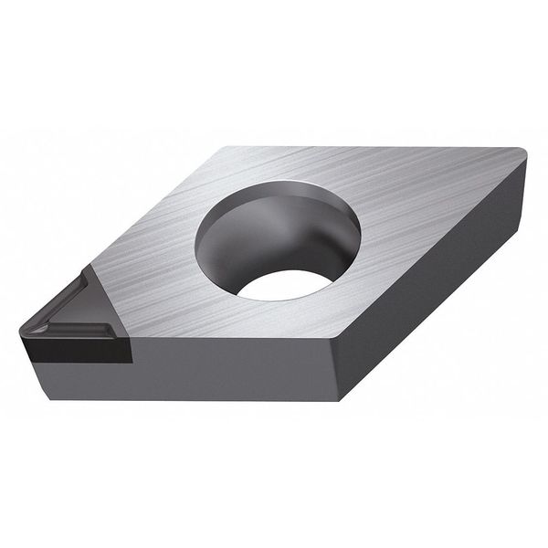 Diamond Turning Insert, Diamond, 1/4 in, DCGT, 55  Degrees, 1/64 in, PCD