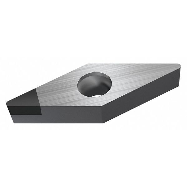 Diamond Turning Insert, Diamond, 3/8 in, VCGW, 35  Degrees, 1/64 in, PCD