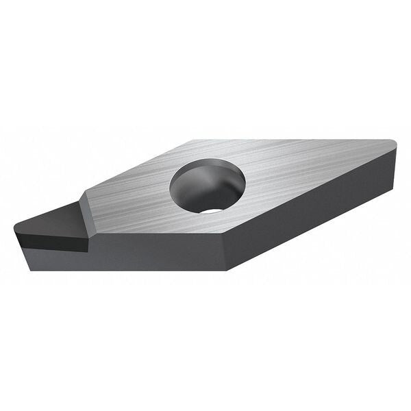 Diamond Turning Insert, Diamond, 3/8 in, VCGT, 35  Degrees, 1/64 in, PCD