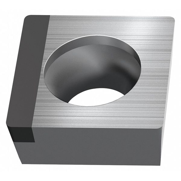 Square Turning Insert, Square, 3/8 in, SCGW, 1/64 in, PCD