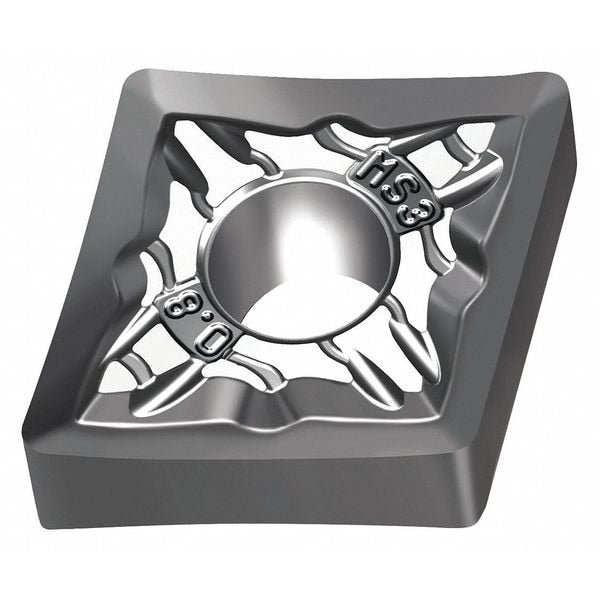 Diamond Turning Insert, Diamond, 1/2 in, CNMG, 80  Degrees, 1/32 in, Carbide