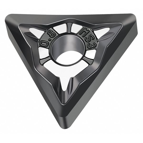 Triangle Turning Insert, Triangle, 3/8 in, TNMG, 0.4 mm, Carbide