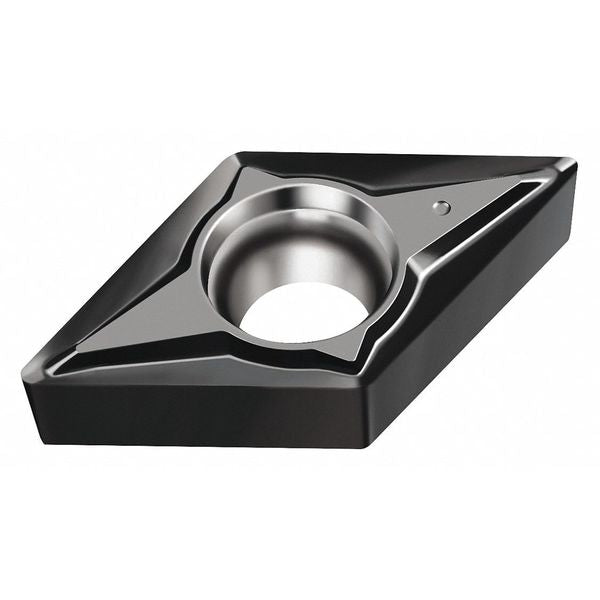 Diamond Turning Insert, Diamond, 1/4 in, DCGT, 55  Degrees, 1/64 in, Carbide