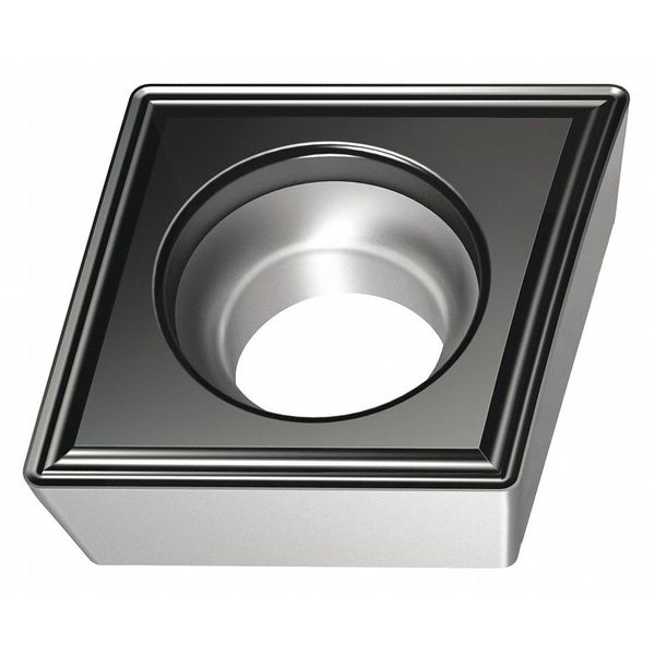 Diamond Turning Insert, Diamond, 3/8 in, CCMT, 80  Degrees, 1/32 in, Carbide