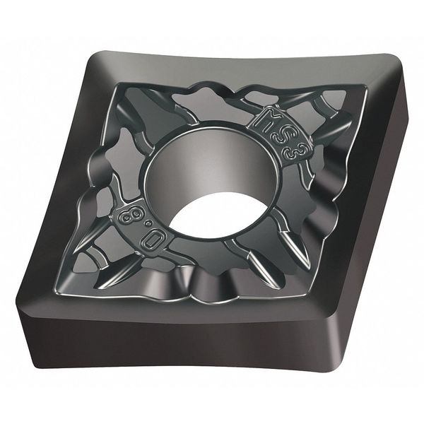 Diamond Turning Insert, Diamond, 1/2 in, CNGG, 80  Degrees, 0.0080 in, Carbide