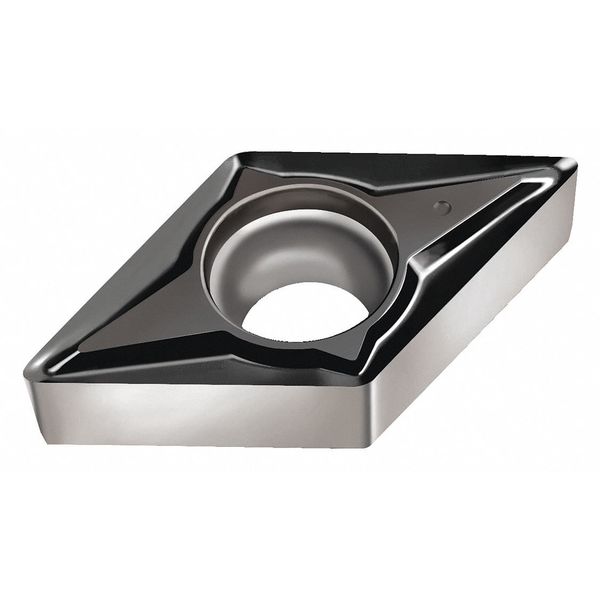 Diamond Turning Insert, Diamond, 1/4 in, DCGT, 55  Degrees, 0.0080 in, Carbide