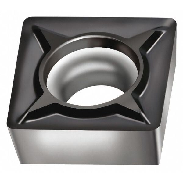 Square Turning Insert, Square, 3/8 in, SCGT, 1/32 in, Carbide
