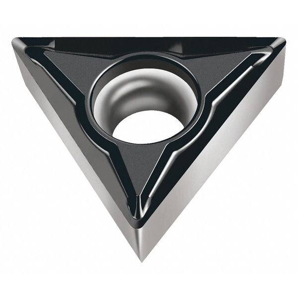 Triangle Turning Insert, Triangle, 5/32 in, TCGT, 0.4 mm, Carbide