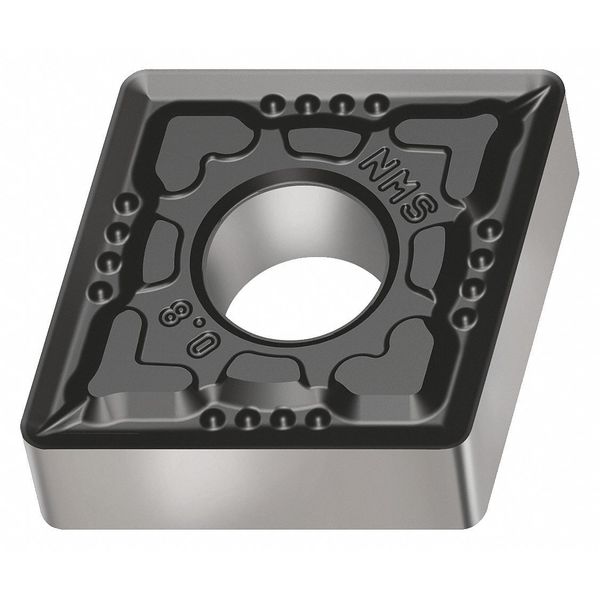 Diamond Turning Insert, Diamond, 1/2 in, CNMG, 80  Degrees, 1/64 in, Carbide