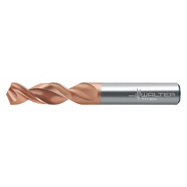 Screw Machine Drill Bit, #55 Size, 130  Degrees Point Angle, High Speed Steel, AlCrN Finish