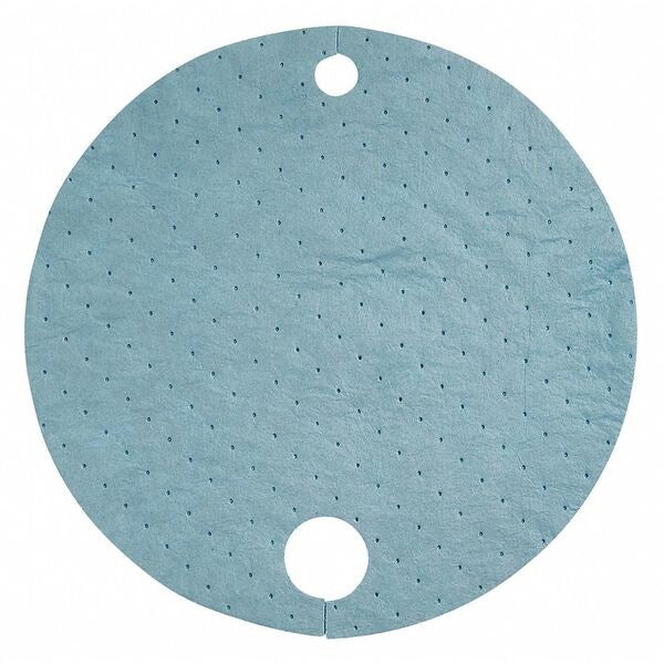 Sorbents, 8 gal/pk, 0.3437 gal/pad, Oil Absorbed, Blue, Polypropylene, 25 PK