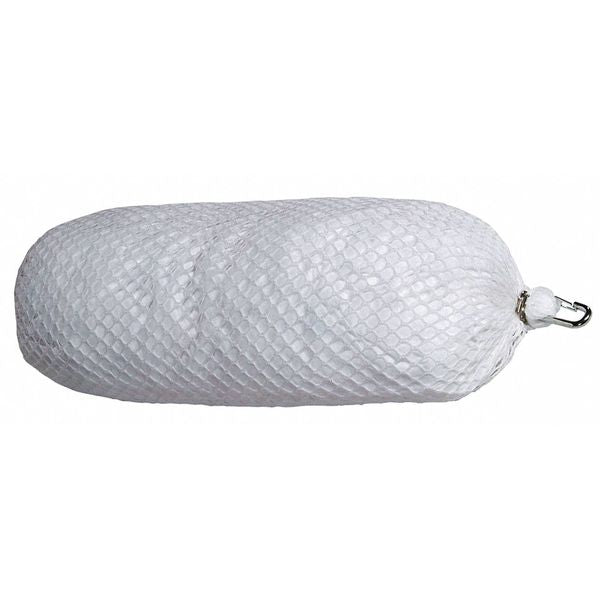 Sorbents, 5 gal/pk; 0.4 gal/boom, Oil Absorbed, White, Polyester, 12 PK