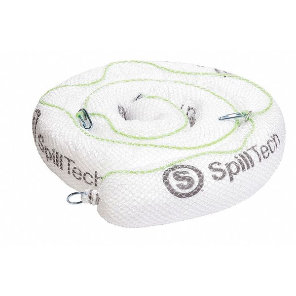 Sorbents, 30 gal. Oil Absorbed, White, Polypropylene, 4 PK