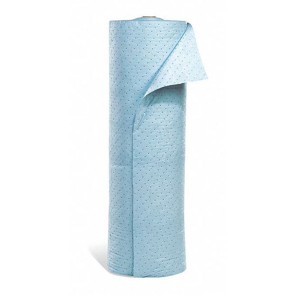 Sorbents, 51 gal/pk, Oil Absorbed, Blue, Polypropylene