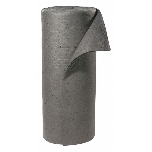 Sorbents, 49 gal/pk, Universal Absorbed, Gray, Polypropylene