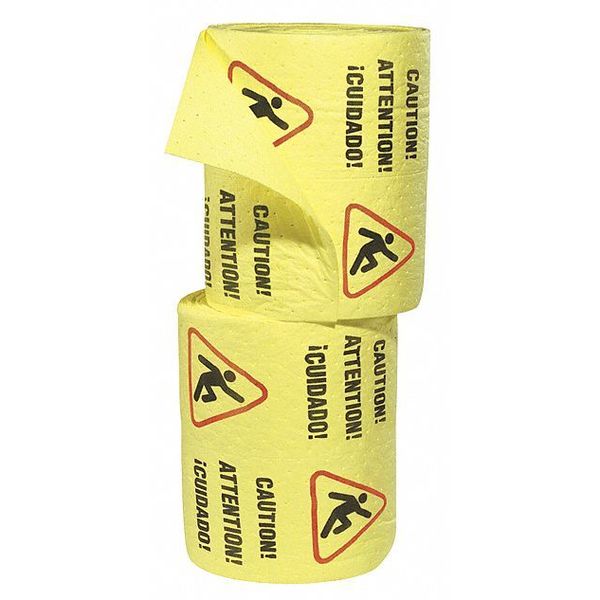 Sorbents, 23 gal/pk, Universal Absorbed, Yellow, Polypropylene