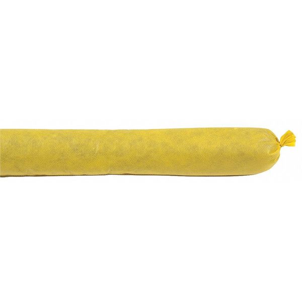 Sorbents, 25 gal. Biohazard Liquids Absorbed, Yellow, Polyester, 10 PK