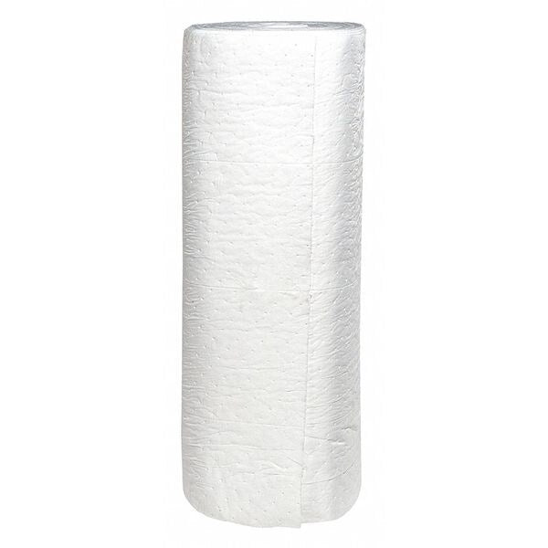 Sorbents, 44.4 gal. Oil Absorbed, White, Polypropylene