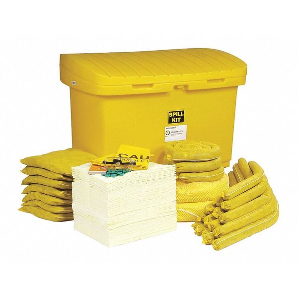 Spill Kit, Wheeled Cart, Chemical/Hazmat