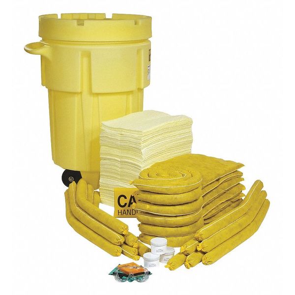 Spill Kit, Wheeled Drum, Chemical/Hazmat