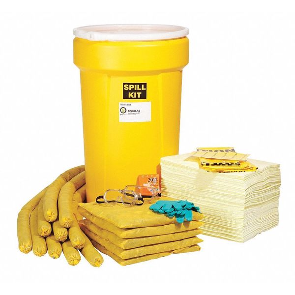 Spill Kit, Drum, Chemical/Hazmat, 24