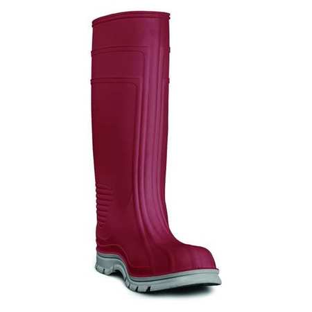 Size 10 Men's Steel Rubber Boot, Brick