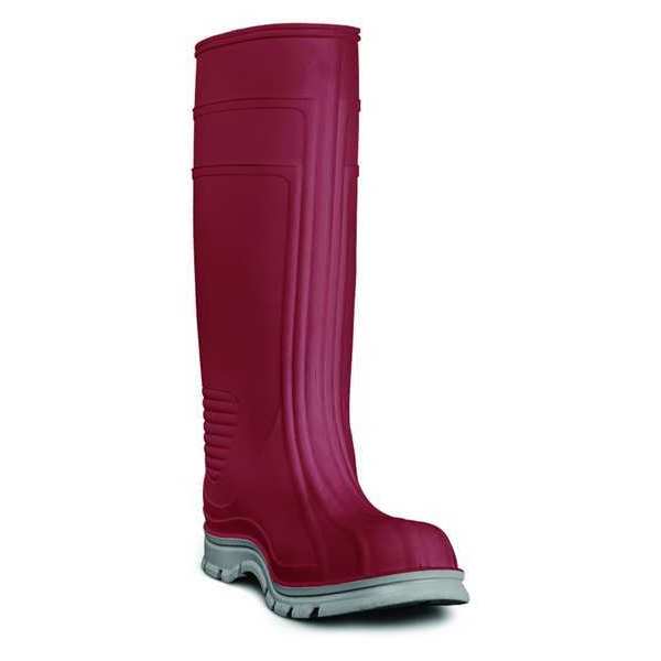 Size 8 Men's Steel Rubber Boot, Brick
