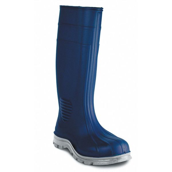 Size 4 Men's Steel Rubber Boot, Blue