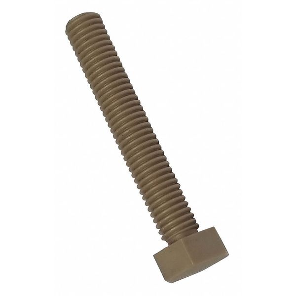 Not Graded, M5-0.8 Hex Head Cap Screw, Plain Peek, 25 mm L, 10 PK