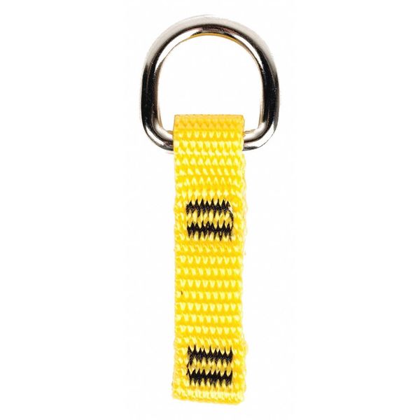 D-Ring Connector, Yellow, Nylon, PK100