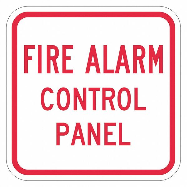 Facility Sign, 12 in H, 12 in W, Aluminum, Square, English, T1-1816-HI_12x12