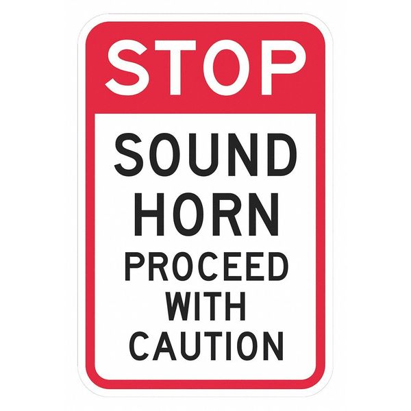 Stop Sound Horn Sign, 12
