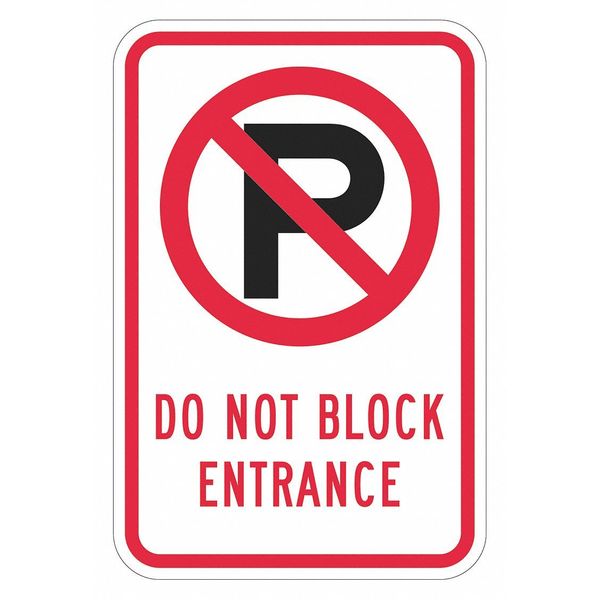 No Parking Entrance Sign, 18