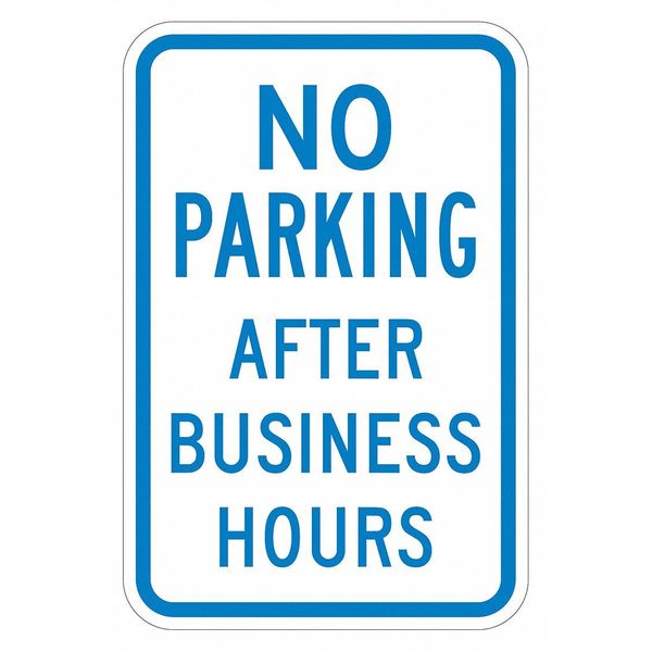 No Parking After Hours Sign, 18
