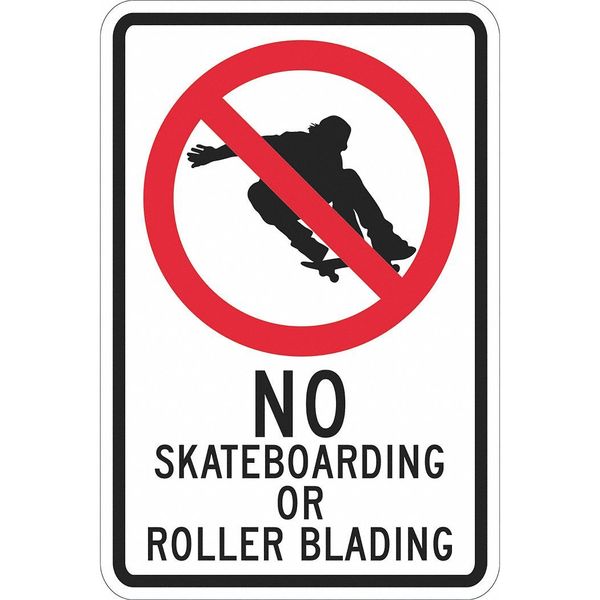 Facility Sign, 18 in H, 12 in W, Aluminum, Vertical Rectangle, English, T1-1239-EG_12x18