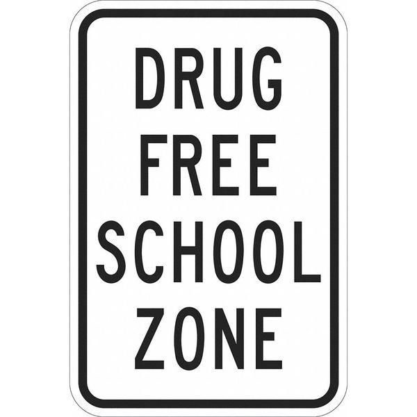 Facility Sign, 18 in H, 12 in W, Aluminum, Vertical Rectangle, English, T1-1117-DG_12x18