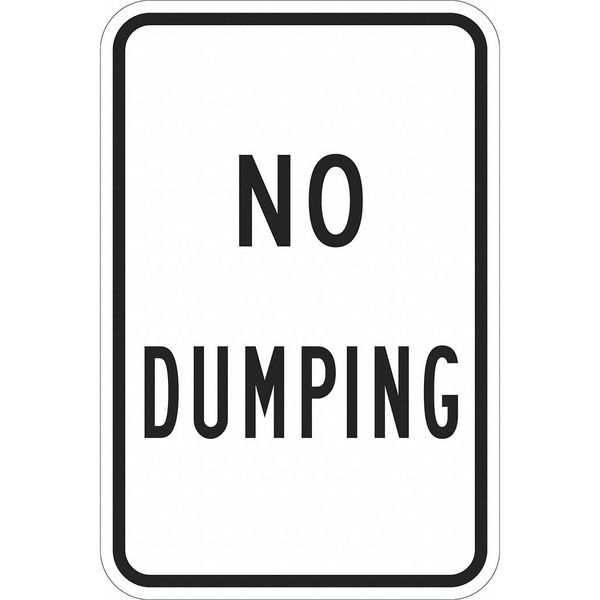 Facility Sign, 18 in H, 12 in W, Aluminum, Vertical Rectangle, English, T1-1123-EG_12x18