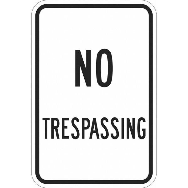 Facility Sign, 18 in H, 12 in W, Aluminum, Rectangle, English, T1-1157-DG_12x18